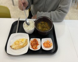 1000원 아침밥 학식 '불티'